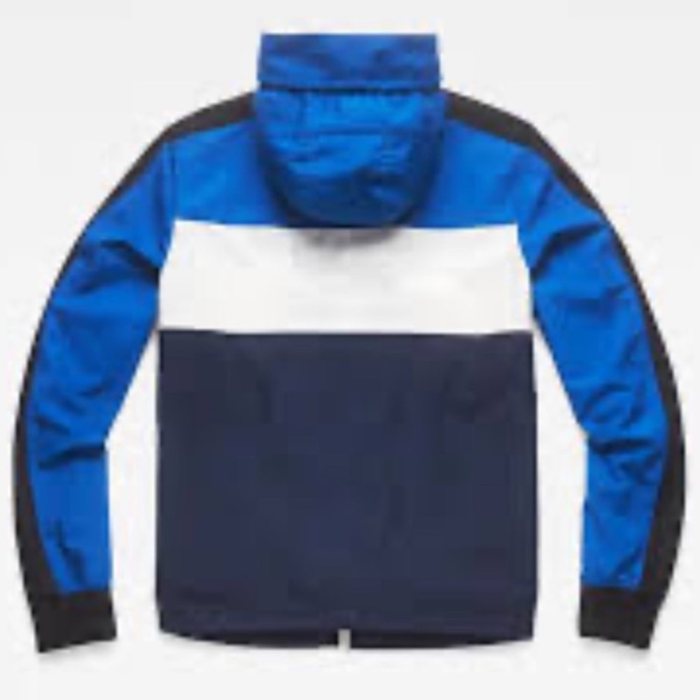 G-Star Windbreaker Jacket Setscale Stripe Hood Full Zip